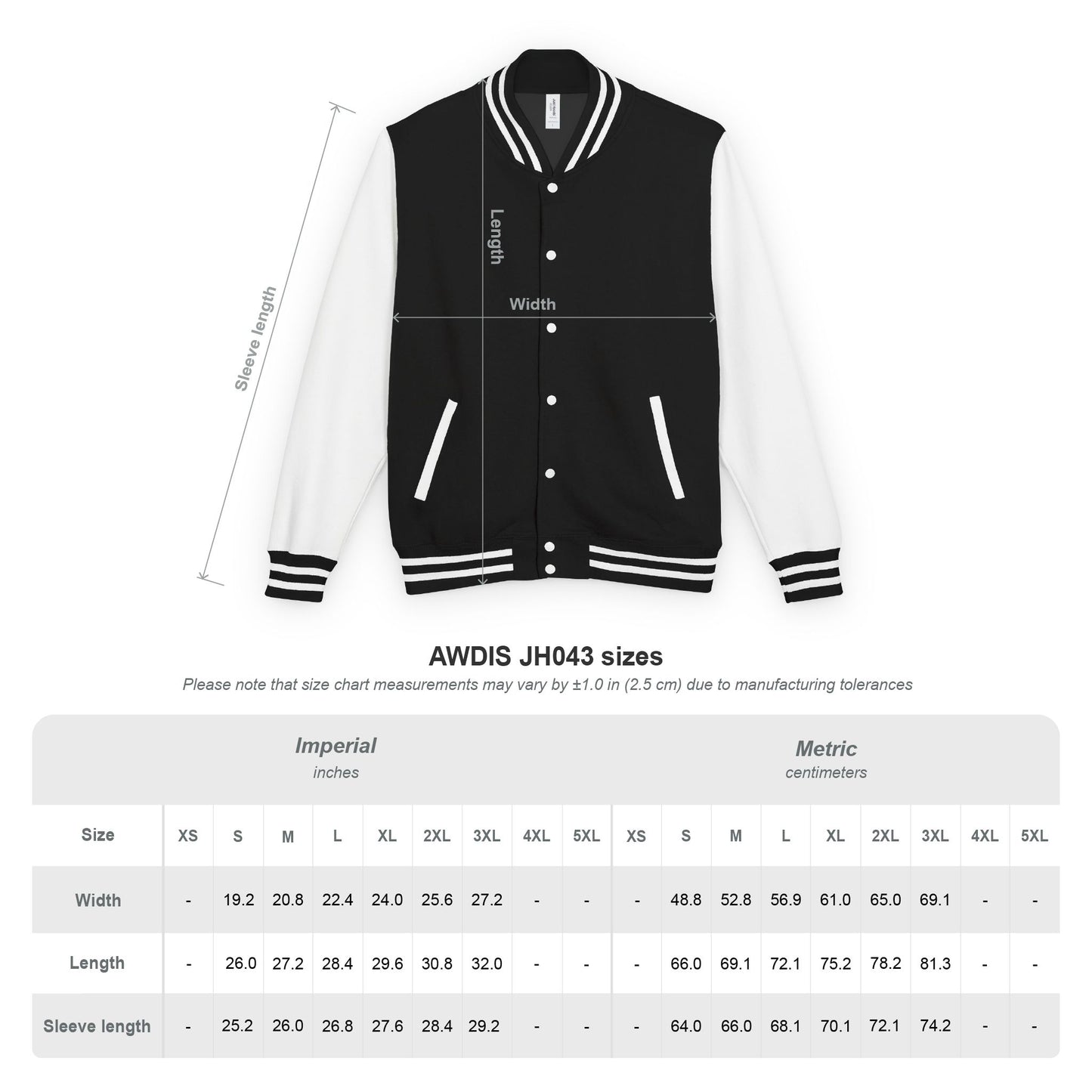 Stylish Unisex Heavyweight Letterman Jacket - Touch the Sky Design