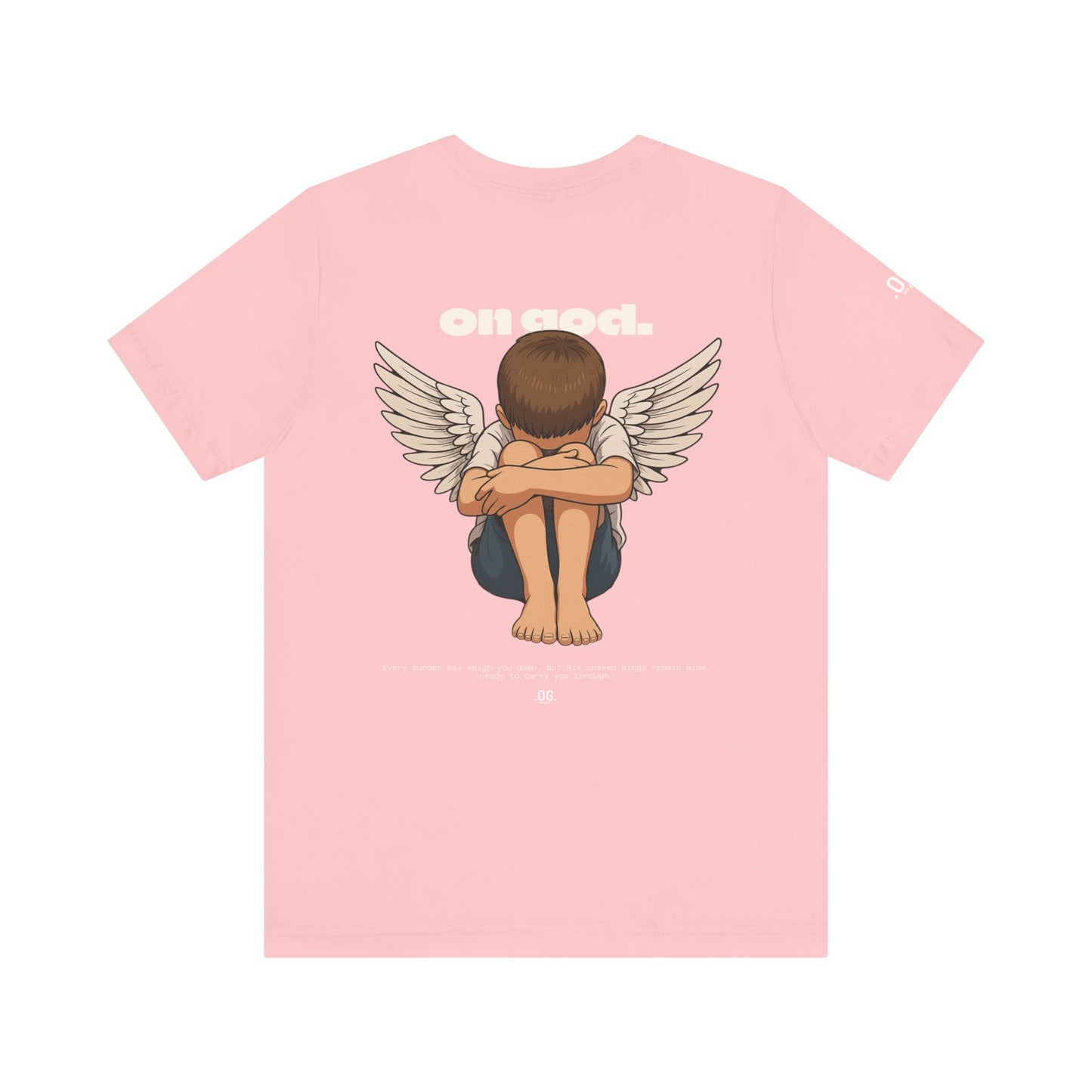 Angelic Message Tee, Unisex T-Shirt with Graphic, Casual Wear, Gift for Friends, Spirituality Tee, Father's Day Gift, Unique Illustration