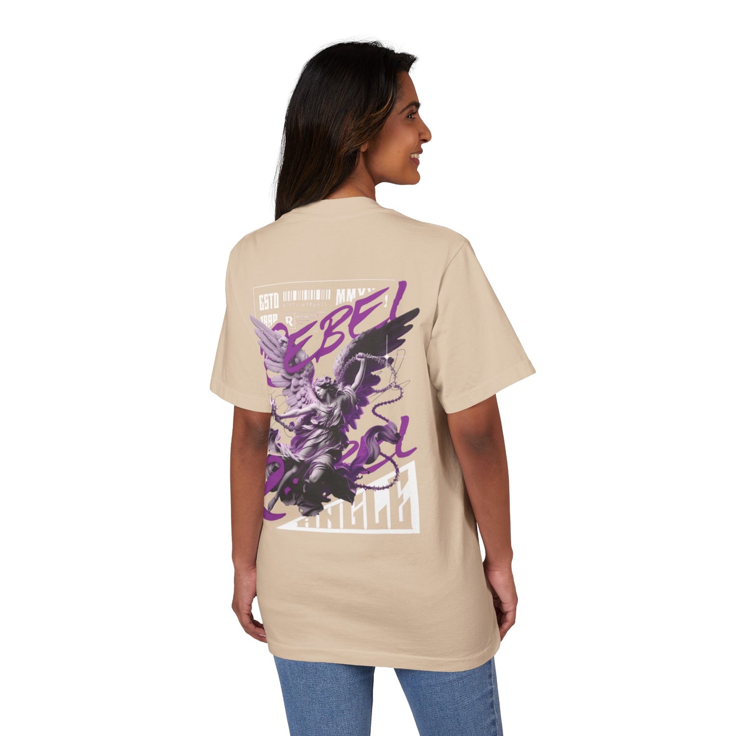 Rebel Winged Angel Graphic T-Shirt, Unisex Streetwear Tee, Casual Statement Shirt, Gift for Trendsetters, Cool Vintage Style