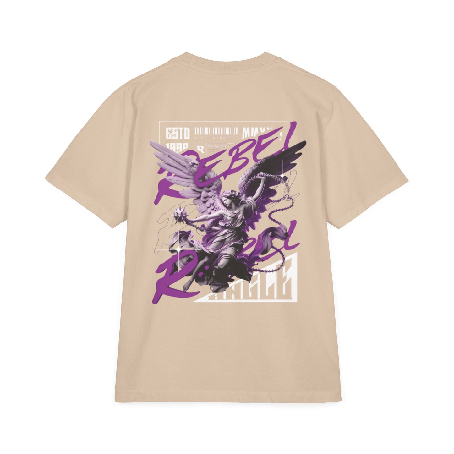 Rebel Winged Angel Graphic T-Shirt, Unisex Streetwear Tee, Casual Statement Shirt, Gift for Trendsetters, Cool Vintage Style