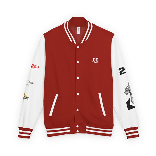 Stylish Unisex Heavyweight Letterman Jacket - Touch the Sky Design