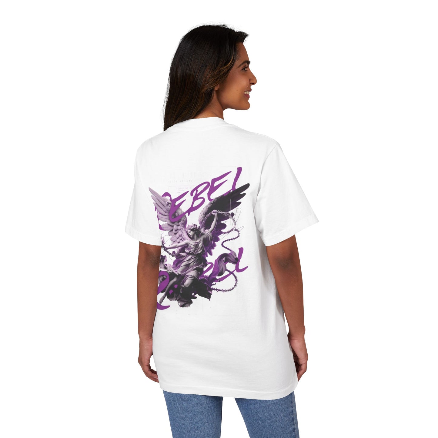 Rebel Winged Angel Graphic T-Shirt, Unisex Streetwear Tee, Casual Statement Shirt, Gift for Trendsetters, Cool Vintage Style