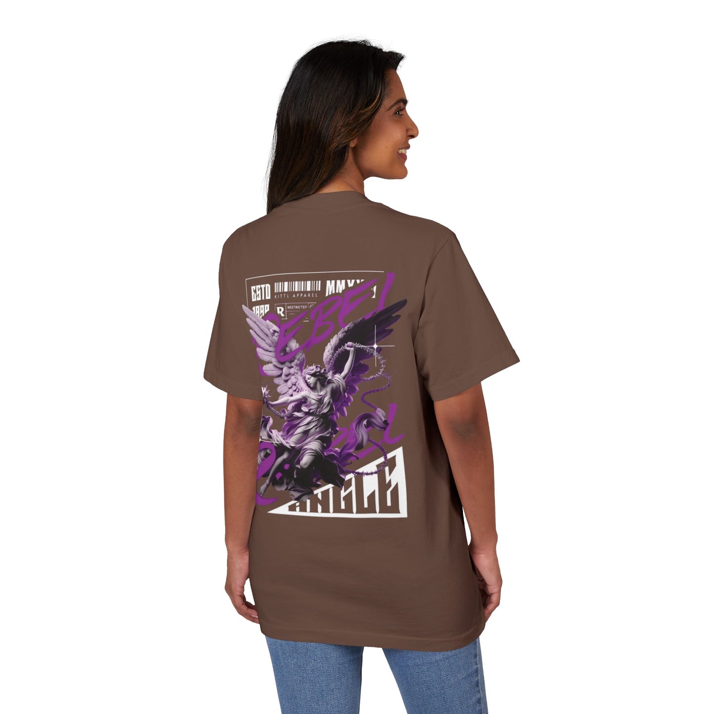 Rebel Winged Angel Graphic T-Shirt, Unisex Streetwear Tee, Casual Statement Shirt, Gift for Trendsetters, Cool Vintage Style