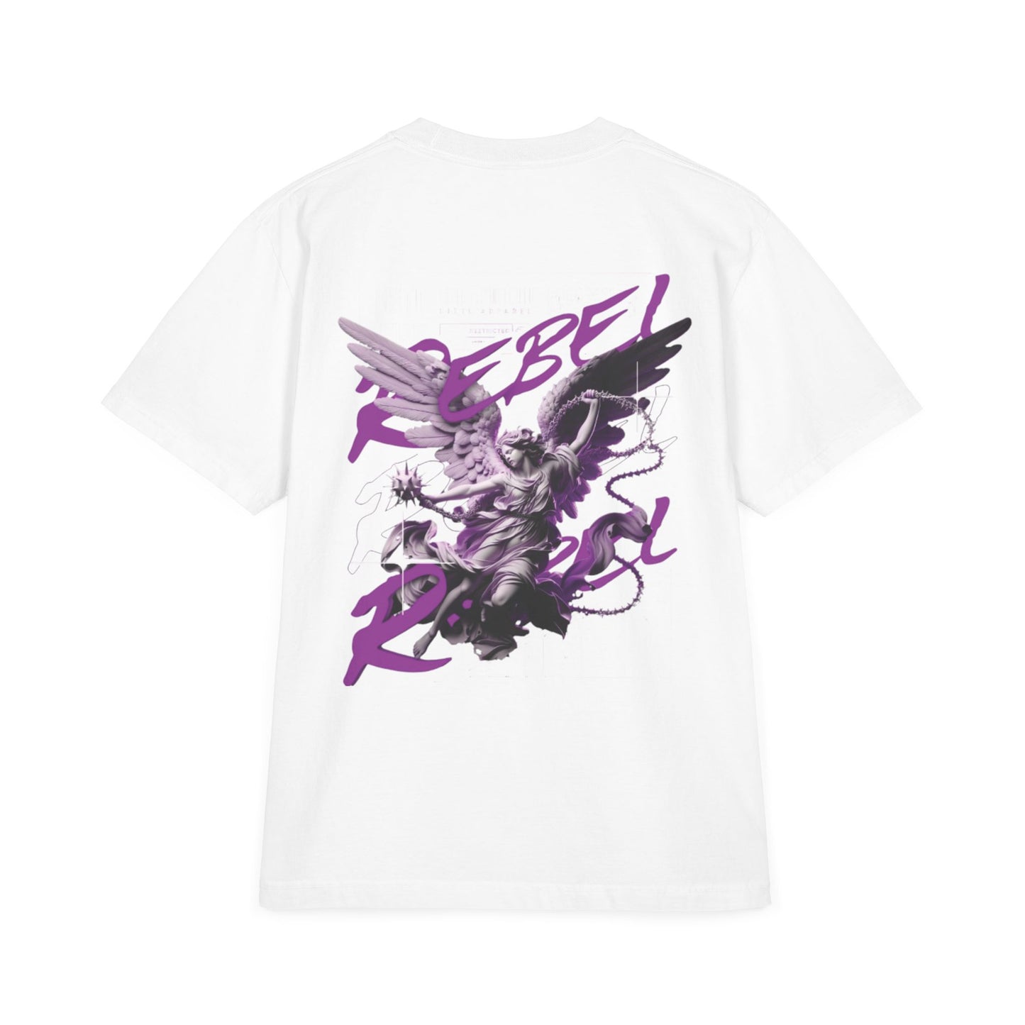 Rebel Winged Angel Graphic T-Shirt, Unisex Streetwear Tee, Casual Statement Shirt, Gift for Trendsetters, Cool Vintage Style