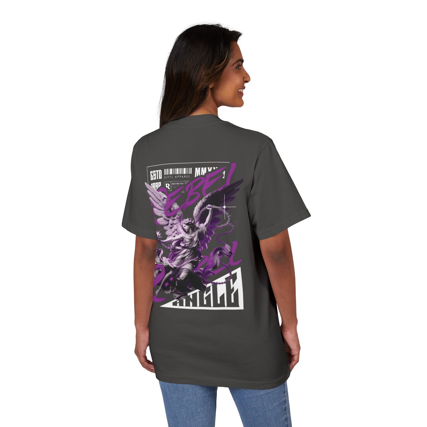 Rebel Winged Angel Graphic T-Shirt, Unisex Streetwear Tee, Casual Statement Shirt, Gift for Trendsetters, Cool Vintage Style