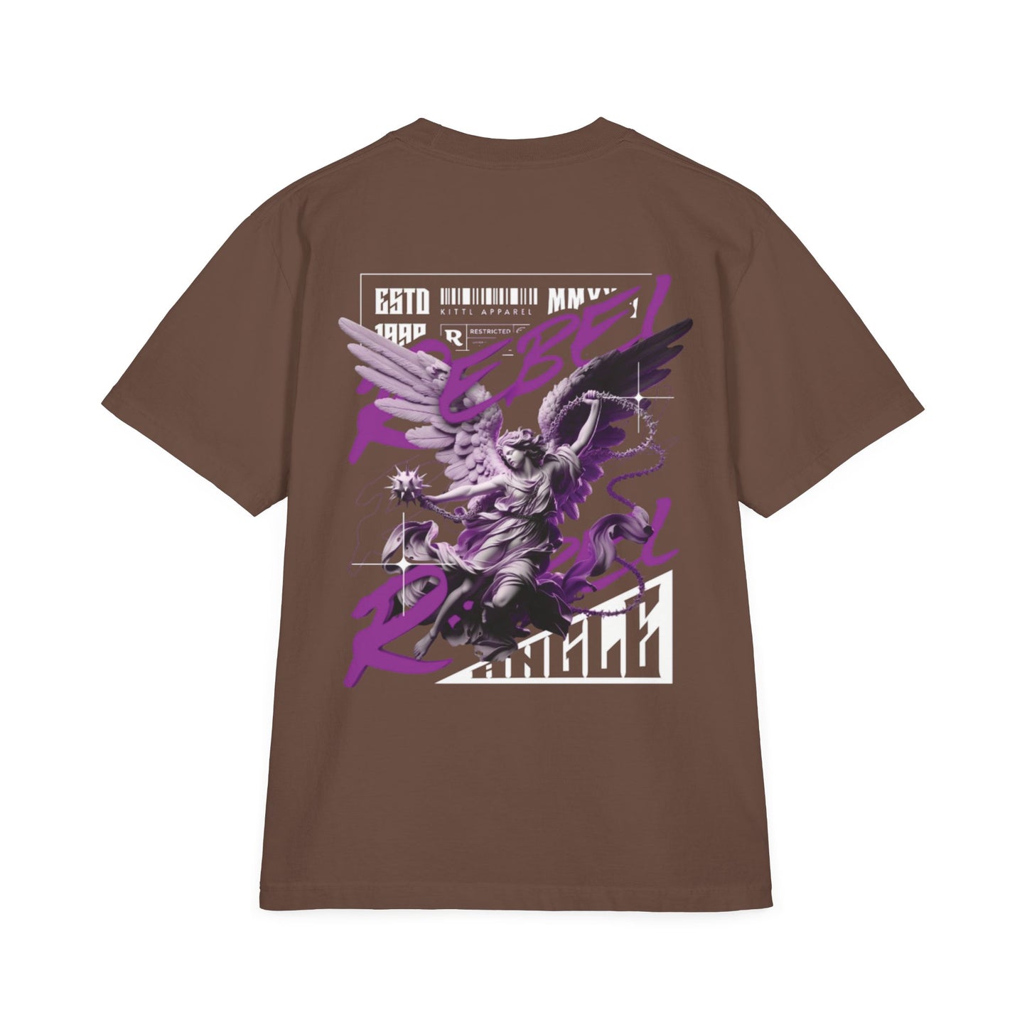 Rebel Winged Angel Graphic T-Shirt, Unisex Streetwear Tee, Casual Statement Shirt, Gift for Trendsetters, Cool Vintage Style