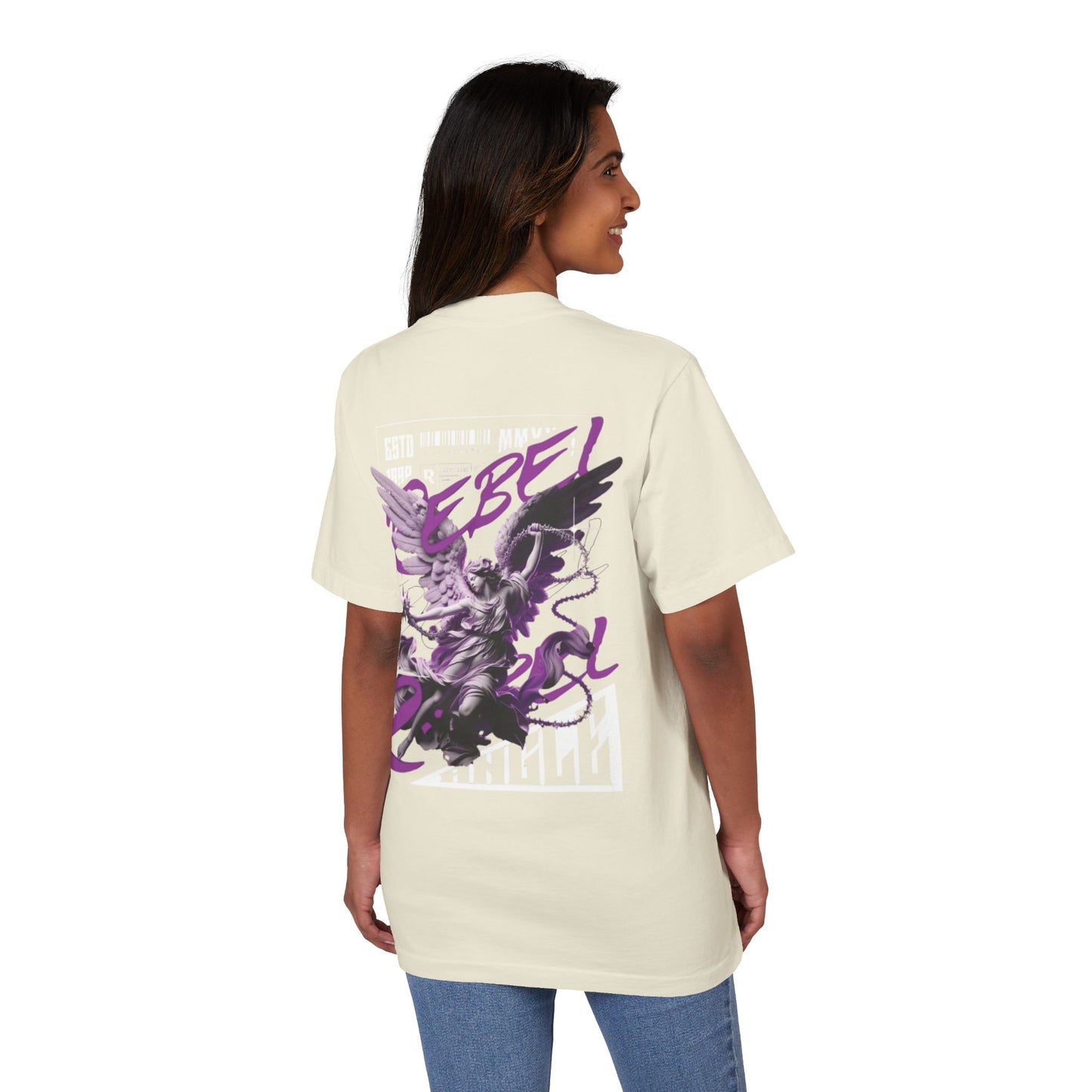 Rebel Winged Angel Graphic T-Shirt, Unisex Streetwear Tee, Casual Statement Shirt, Gift for Trendsetters, Cool Vintage Style