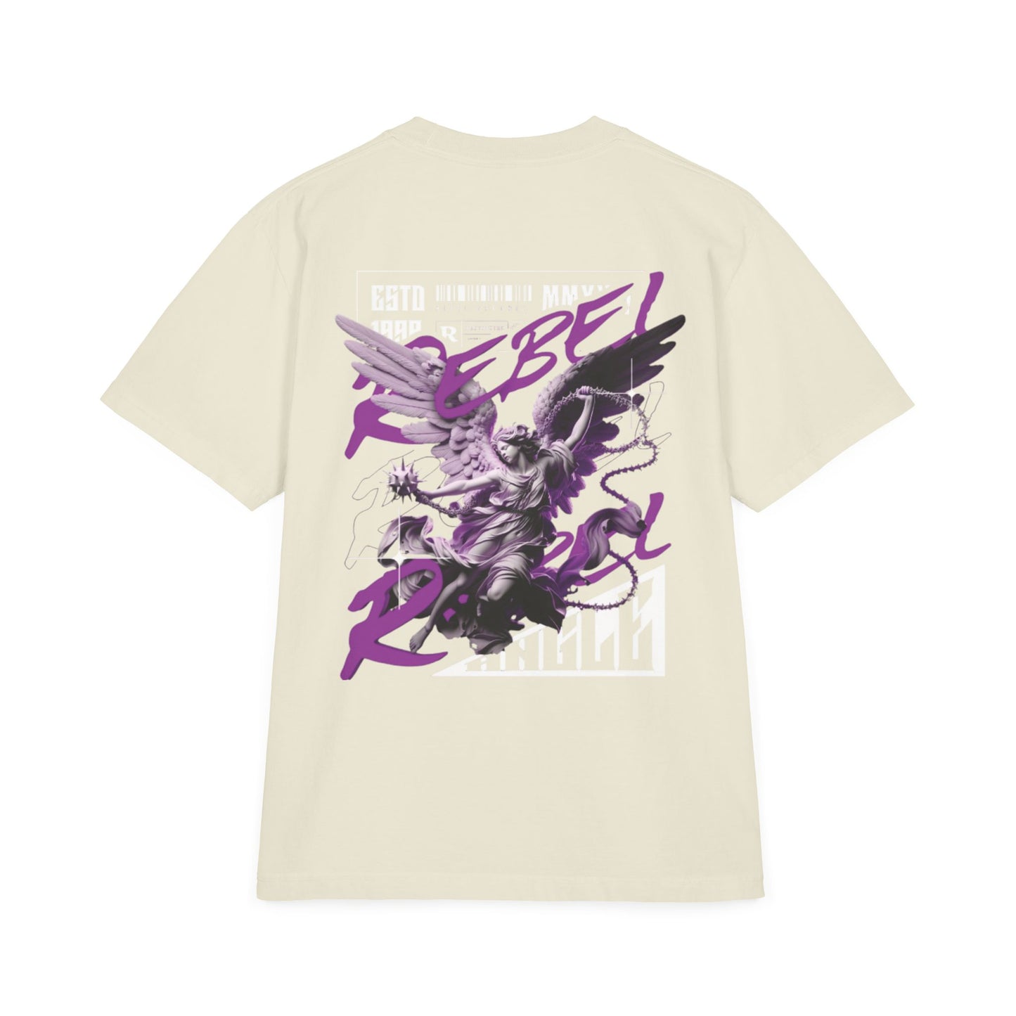 Rebel Winged Angel Graphic T-Shirt, Unisex Streetwear Tee, Casual Statement Shirt, Gift for Trendsetters, Cool Vintage Style